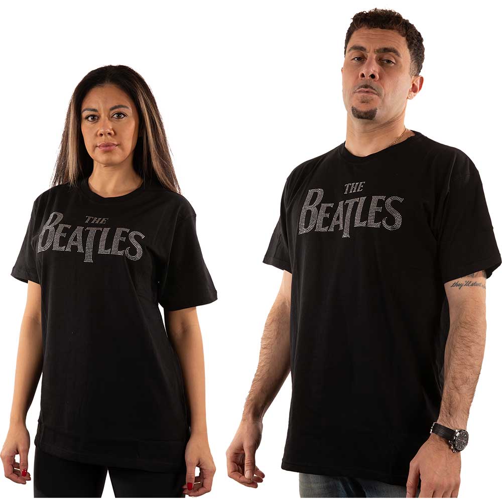The Beatles Drop T Logo [T-Shirt] Black