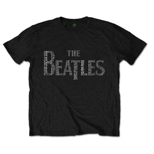 The Beatles Drop T Songs [T-Shirt] Black