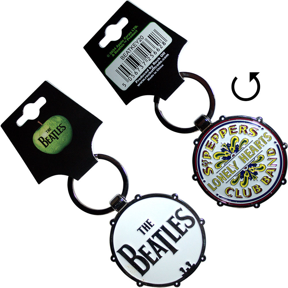 The Beatles Drop T/Sgt Pepper Drum [Keychain] - Rock Band Apparel