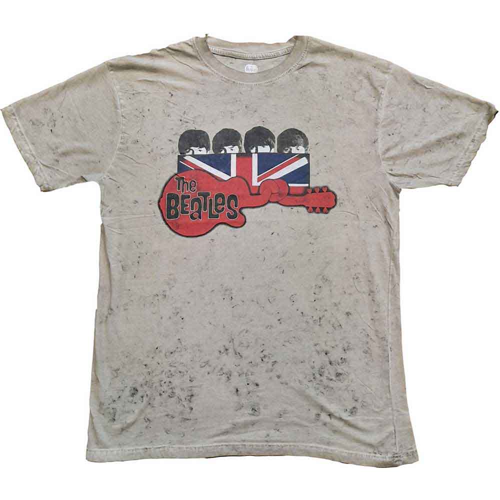 The Beatles Guitar & Flag [T-Shirt] Neutral