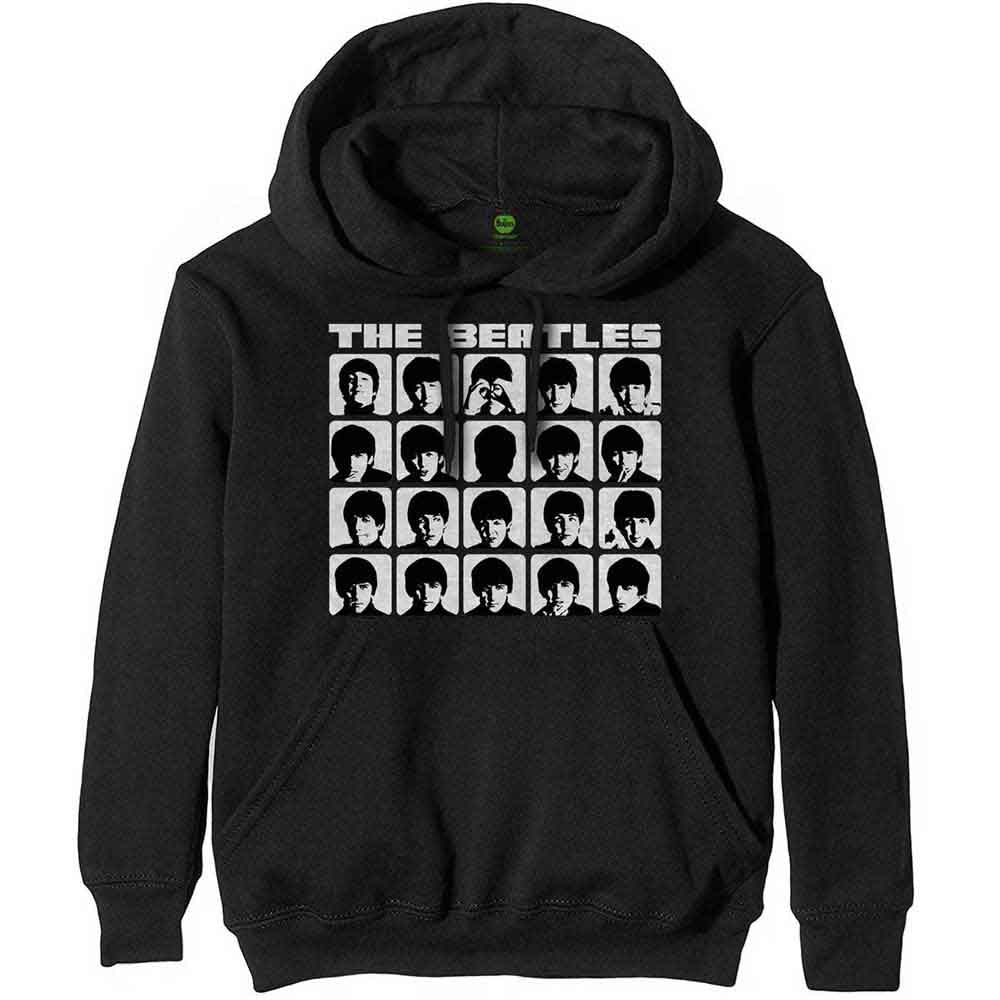 The Beatles Hard Days Night Faces Mono [Sweatshirt] - Rock Band Apparel