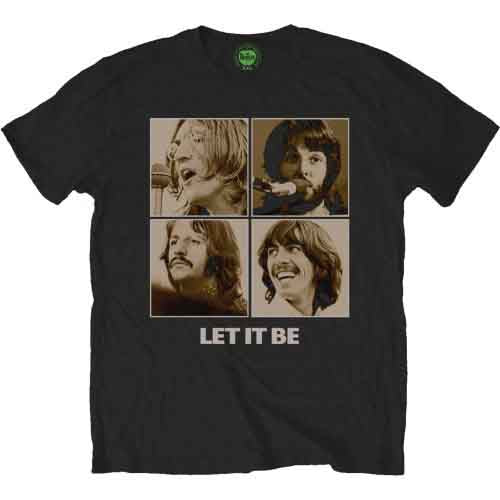The Beatles Let It Be Sepia [T-Shirt] - Rock Band Apparel