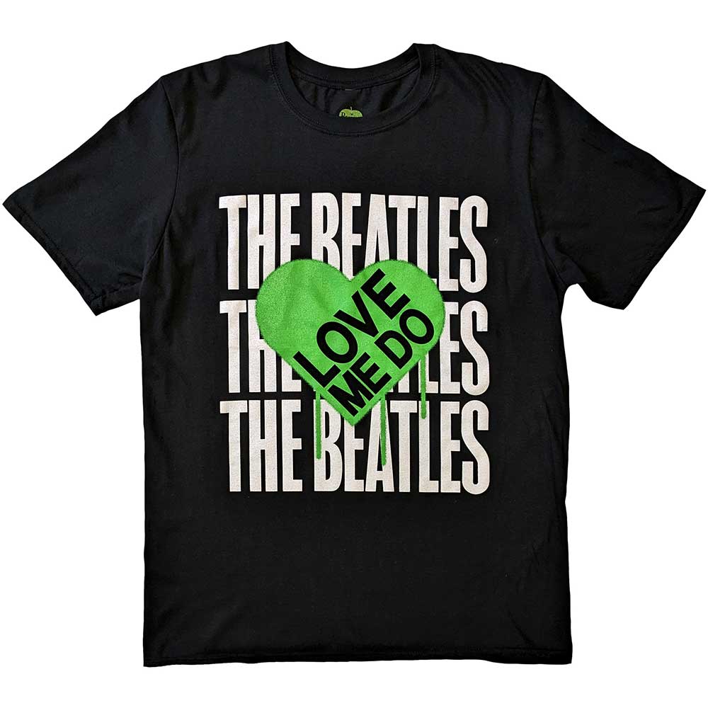The Beatles Love Me Do Graffiti Heart [T-Shirt] - Rock Band Apparel