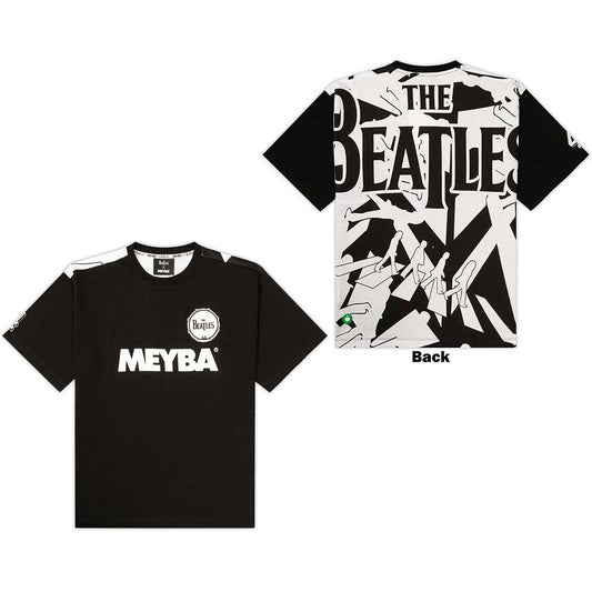 The Beatles Meyba Drum & Crossing All-Over-Print [T-Shirt] Black