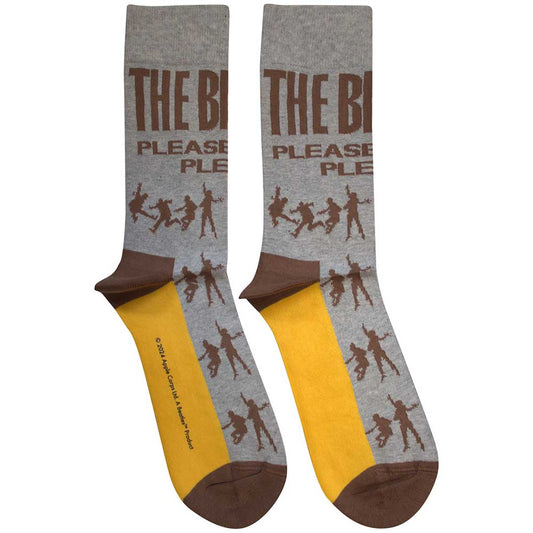 The Beatles Please Please Me Silhouettes [Socks] Grey