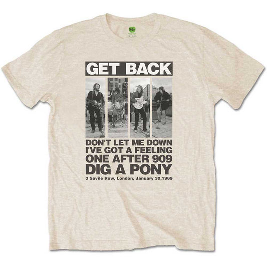 The Beatles Rooftop Panels [T-Shirt] Neutral