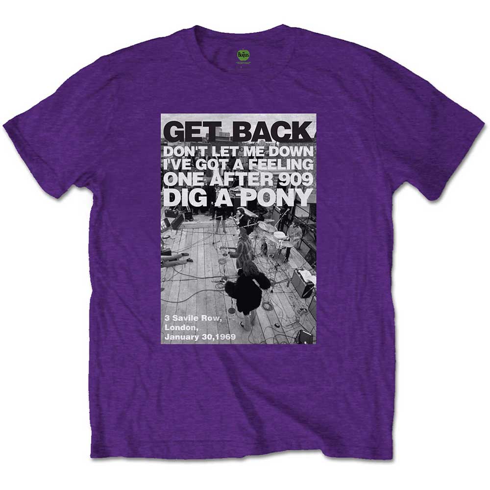 The Beatles Rooftop Shot [T-Shirt] Purple