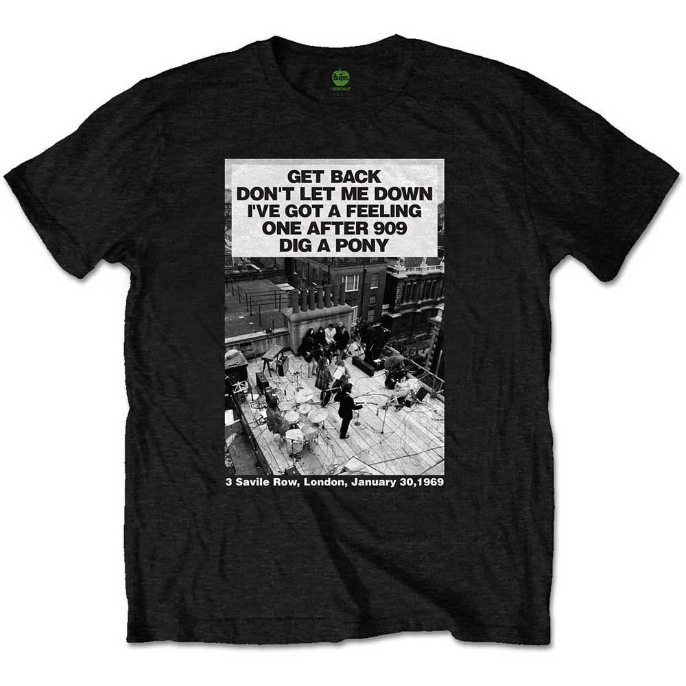 The Beatles Rooftop Songs [T-Shirt] - Rock Band Apparel