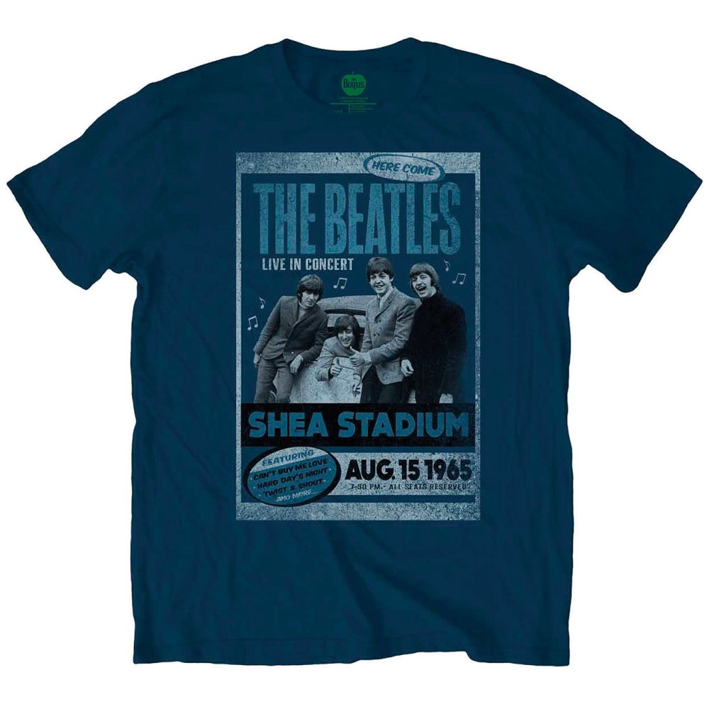 The Beatles Shea Stadium 1965 [T-Shirt] Blue