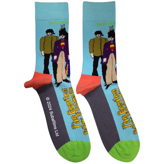 The Beatles Sub & Band [Socks] Blue