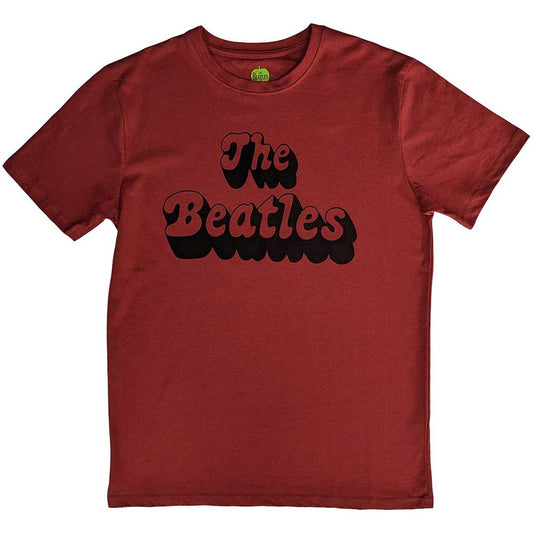 The Beatles Text Logo Shadow [T-Shirt] - Rock Band Apparel