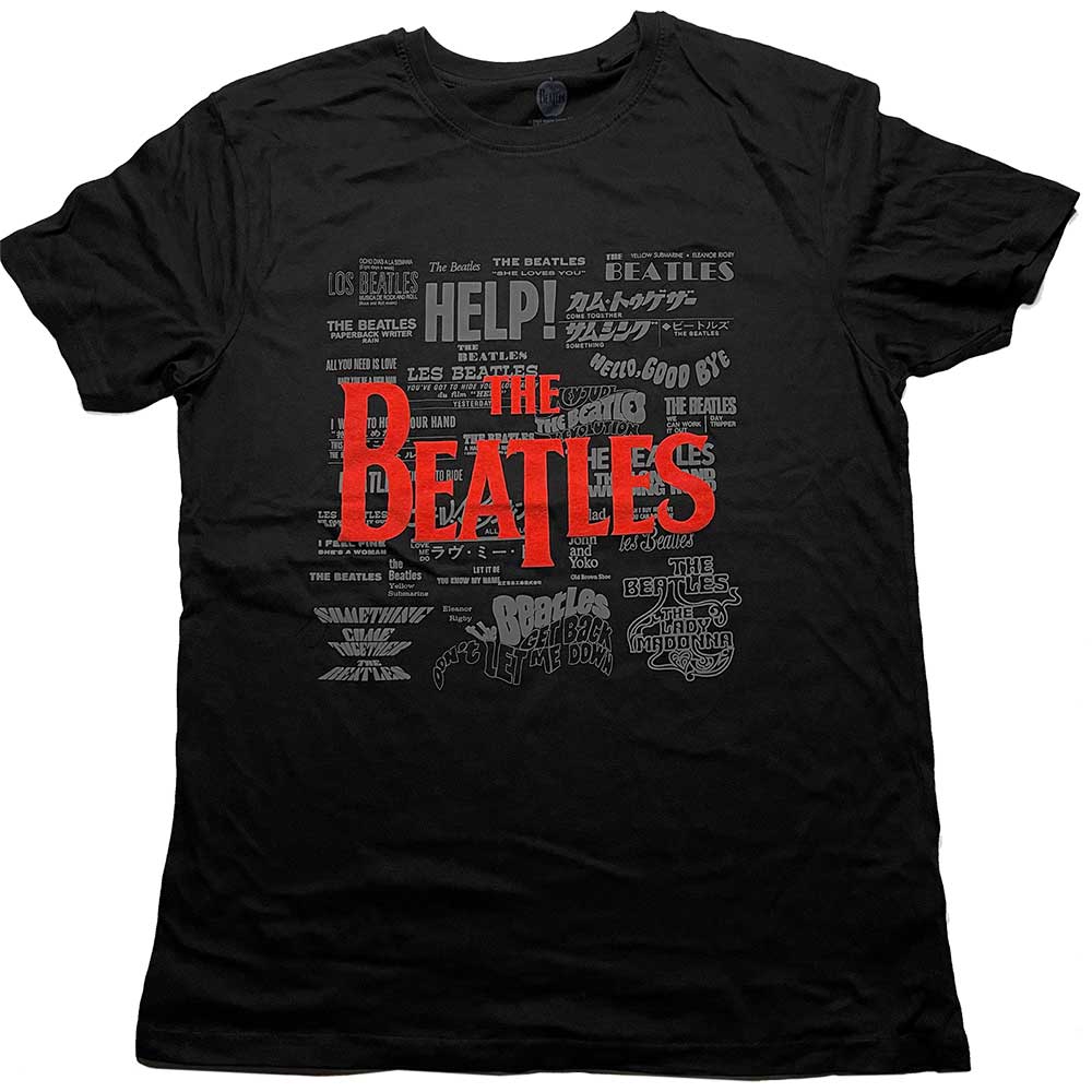 The Beatles Titles & Logos [] Black
