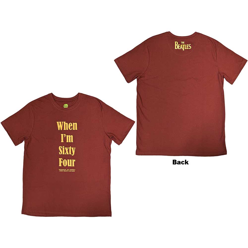 The Beatles When I'm Sixty Four [T-Shirt] Red