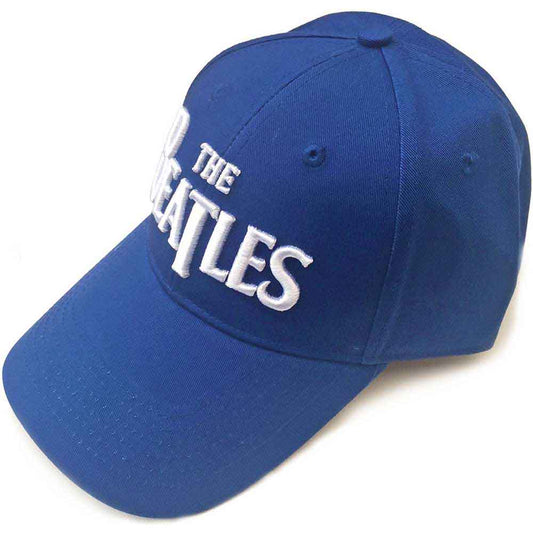 The Beatles White Drop T Logo [Hat] Blue