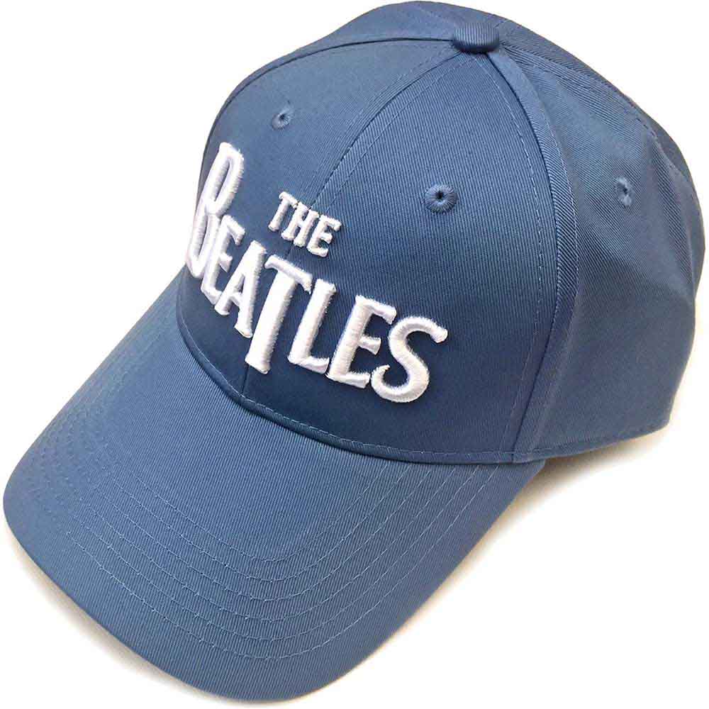 The Beatles White Drop T Logo [Hat] - Rock Band Apparel