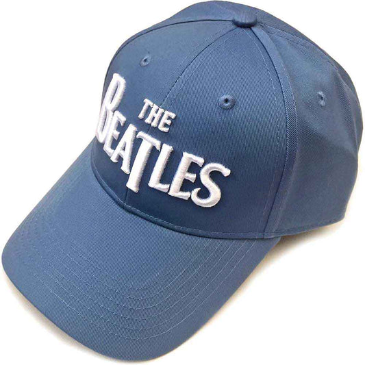 The Beatles White Drop T Logo [Hat] - Rock Band Apparel