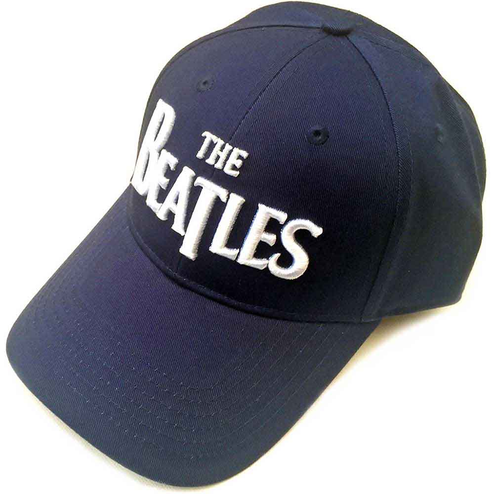 The Beatles White Drop T Logo [Hat] - Rock Band Apparel