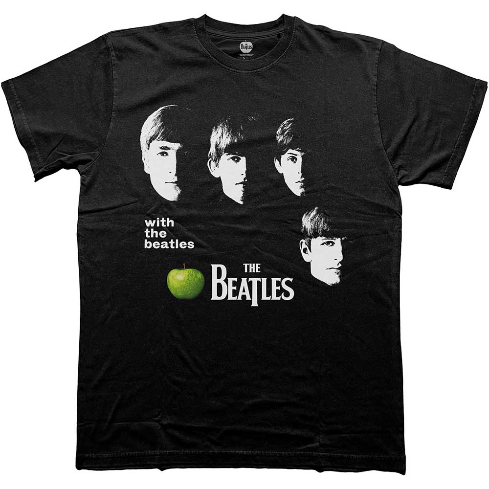 The Beatles With The Beatles Apple [T-Shirt] Black