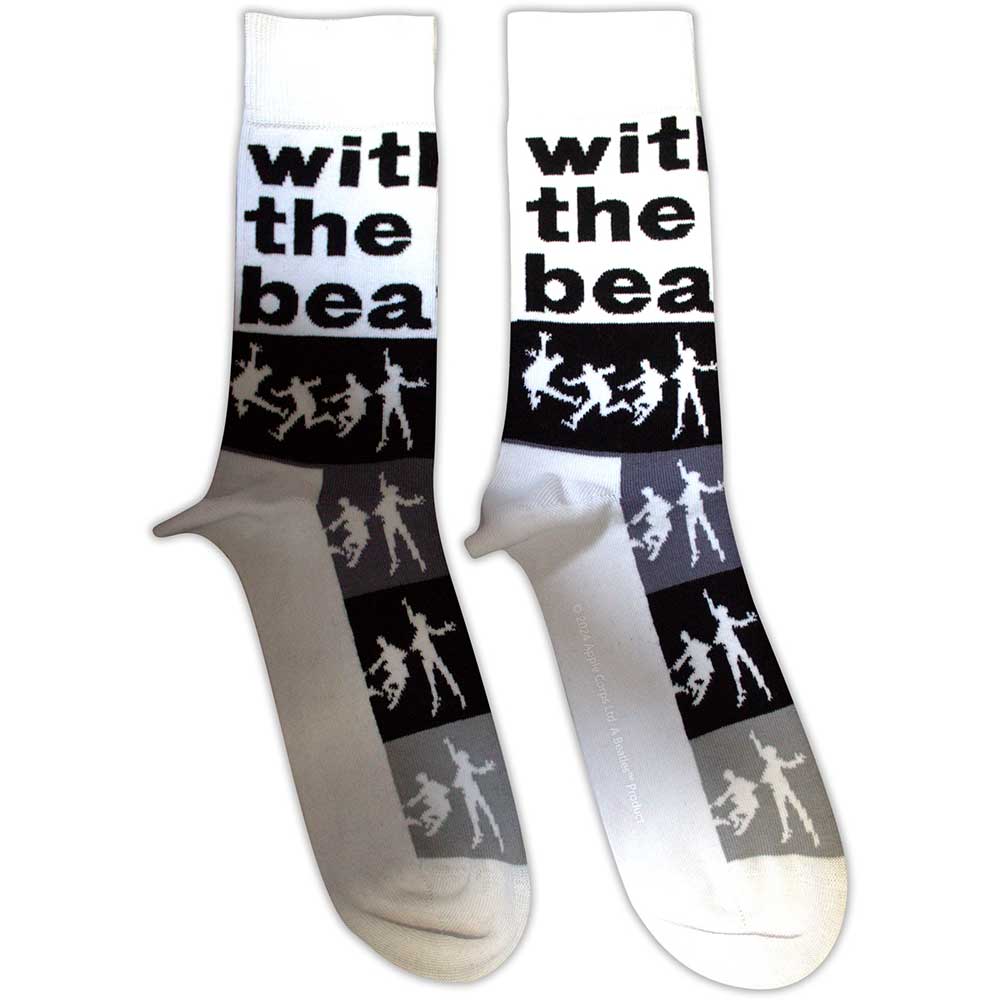 The Beatles With The Beatles Silhouette Stripes [Socks] White