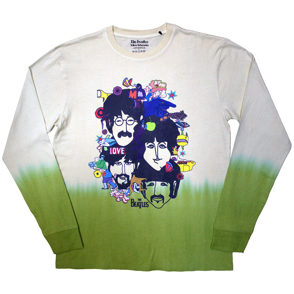The Beatles Yellow Submarine Heads Collage [T-Shirt] Yellow