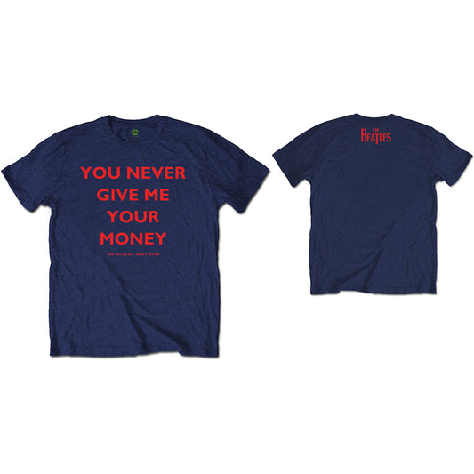The Beatles You Never Give Me Your Money [T-Shirt] Blue
