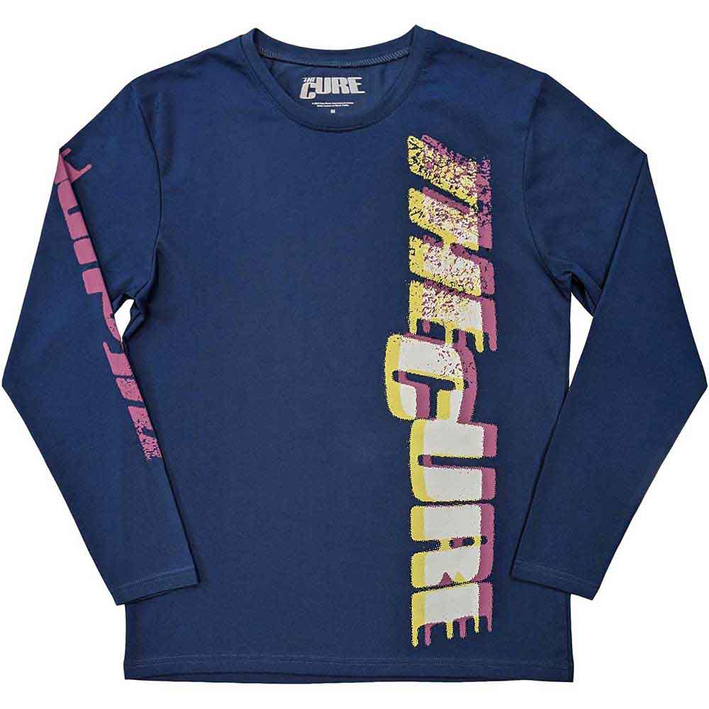 The Cure Glitched Logo [T-Shirt] Blue