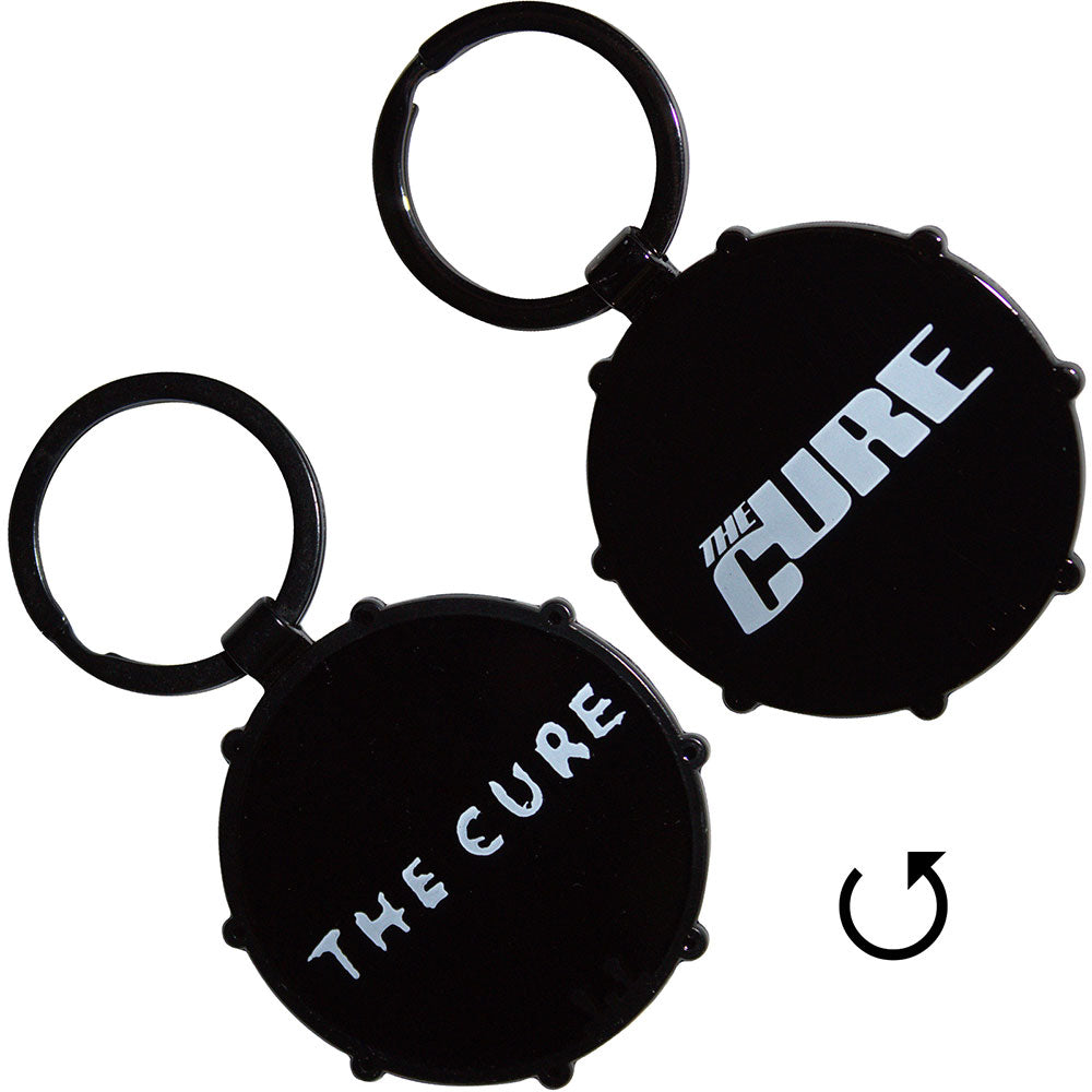 The Cure Logos Drum [Keychain] - Rock Band Apparel