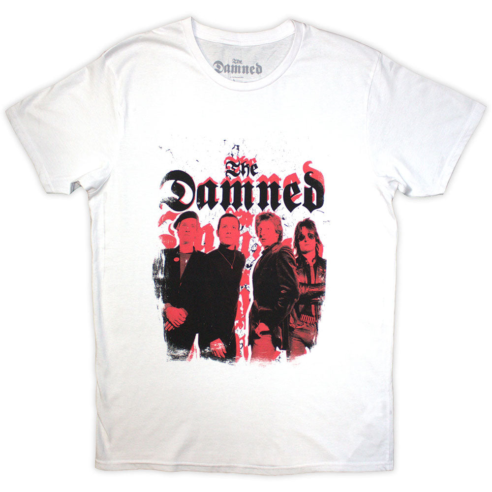 The Damned Repeat Logo Photo [] White