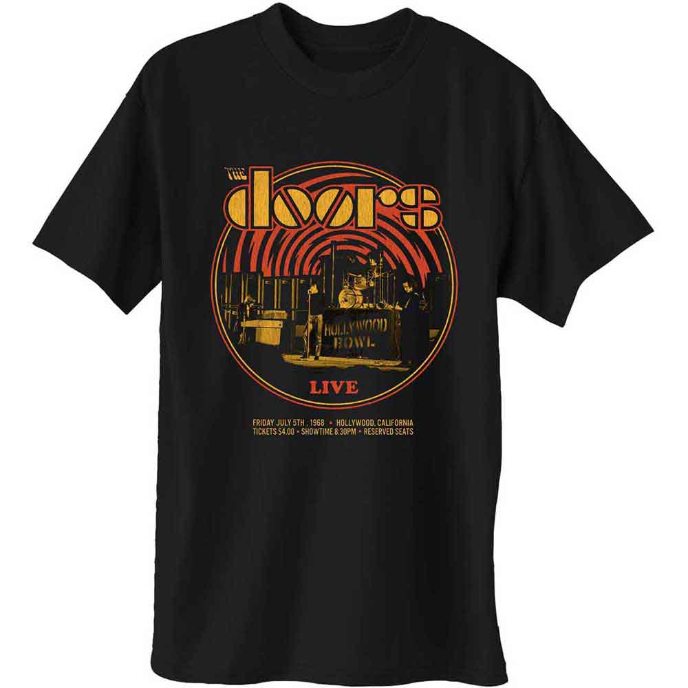 The Doors 68 Retro Circle [T-Shirt] Black