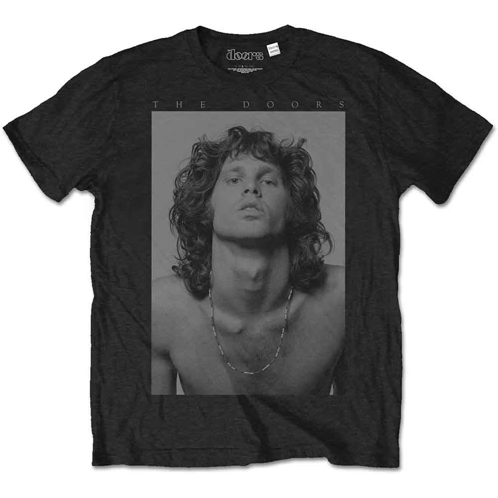 The Doors Jim Beads Boyfriend [T-Shirt] Black