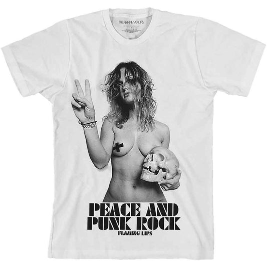 The Flaming Lips Peace & Punk Rock Girl [] White