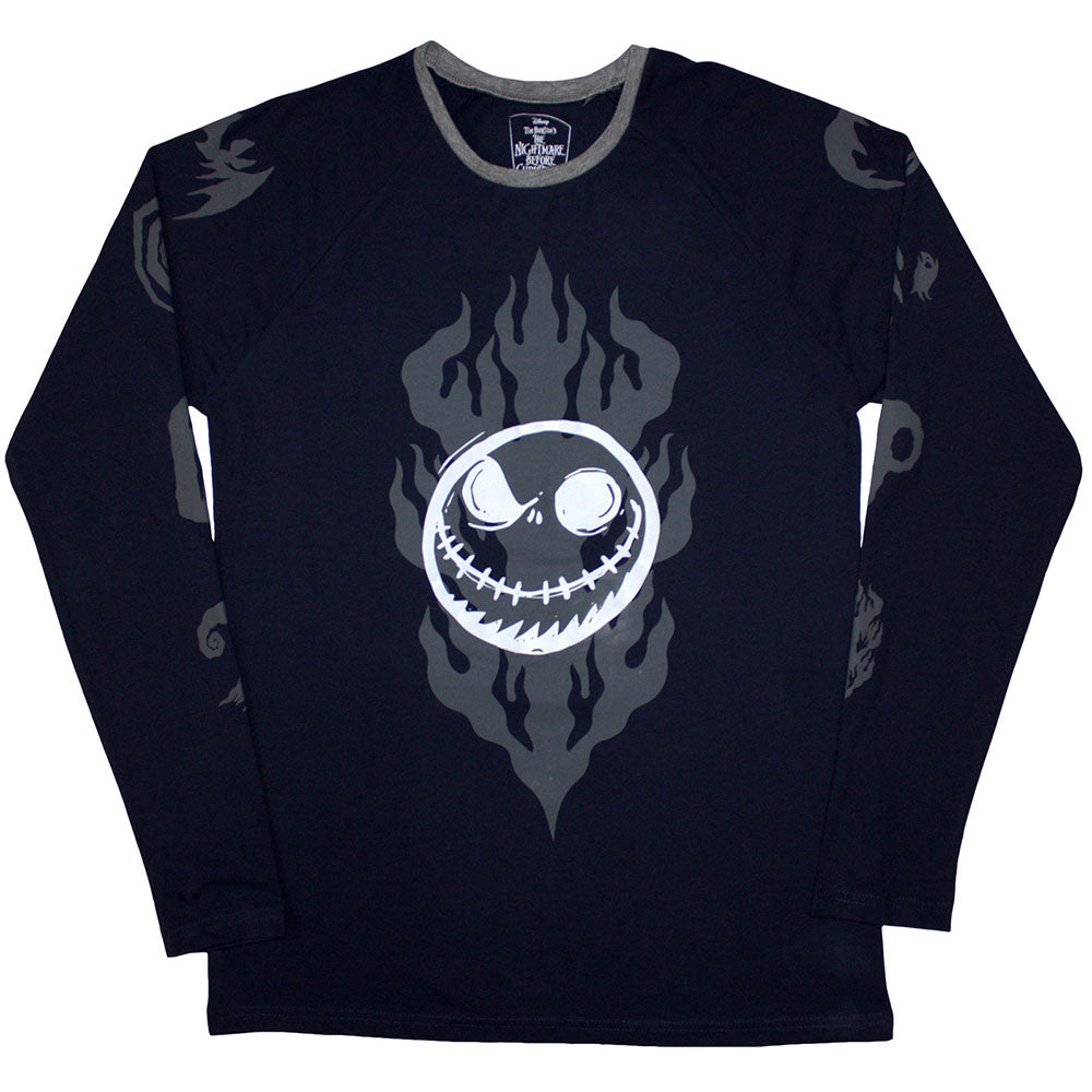 The Nightmare Before Christmas Flaming Jack [T-Shirt] Blue