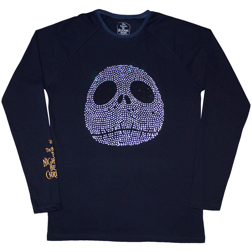 The Nightmare Before Christmas Rhinestone Jack [T-Shirt] Blue