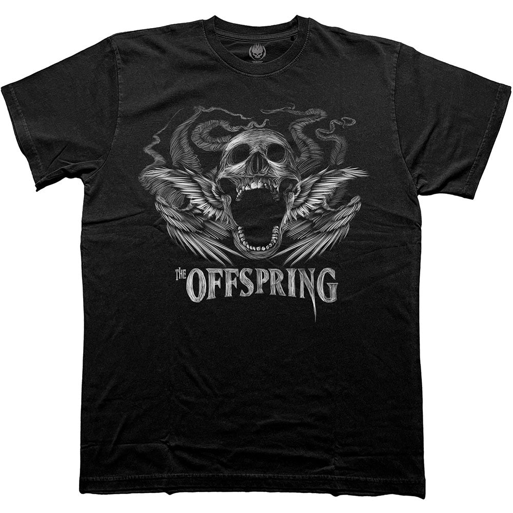 The Offspring Feathered Winged Skull [T-Shirt] Black