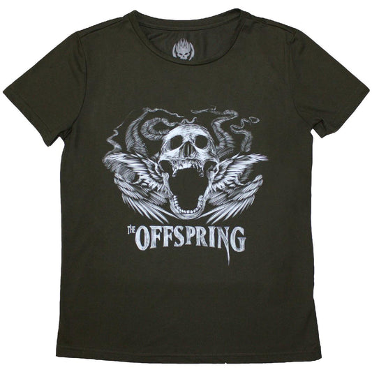 The Offspring Feathered Winged Skull [T-Shirt] Green