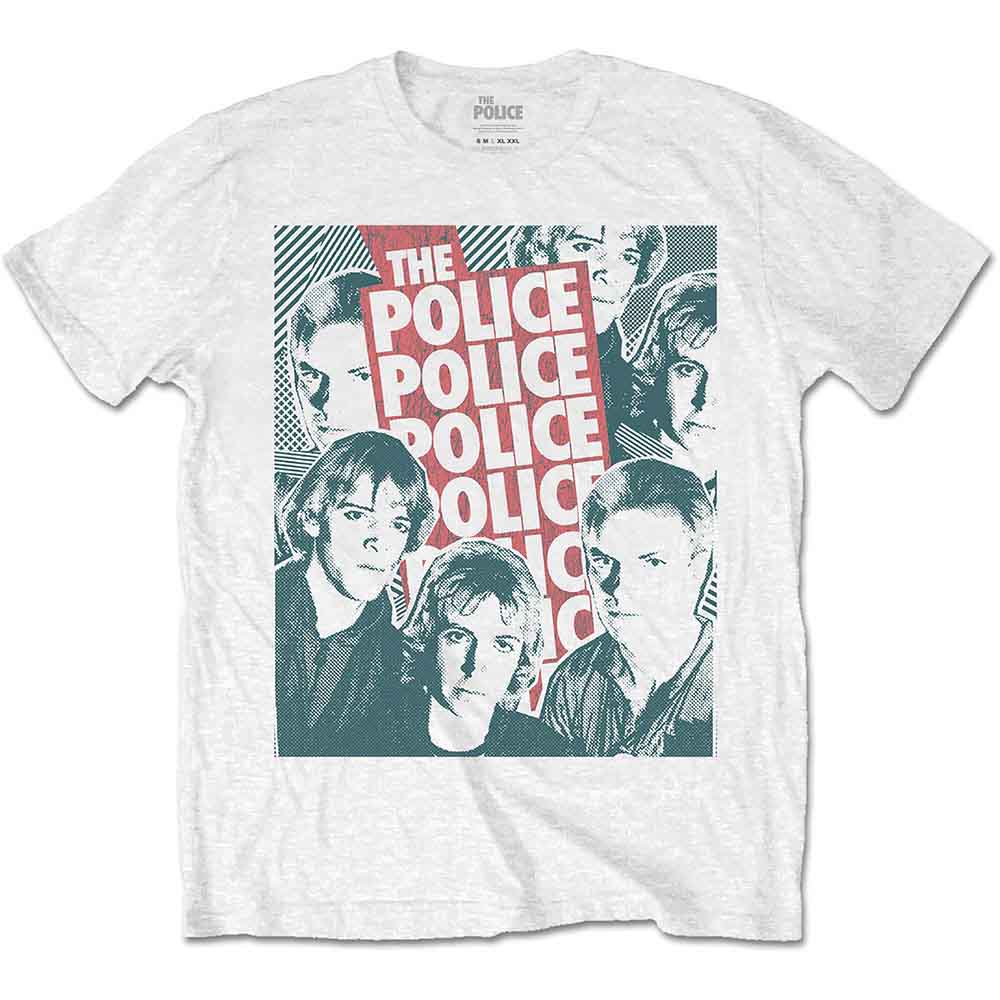 The Police Half-tone Faces [T-Shirt] White
