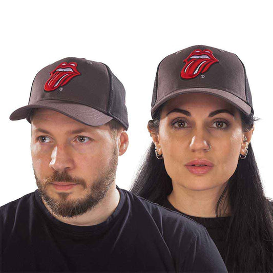 The Rolling Stones Classic Tongue [Hat] Black, Grey