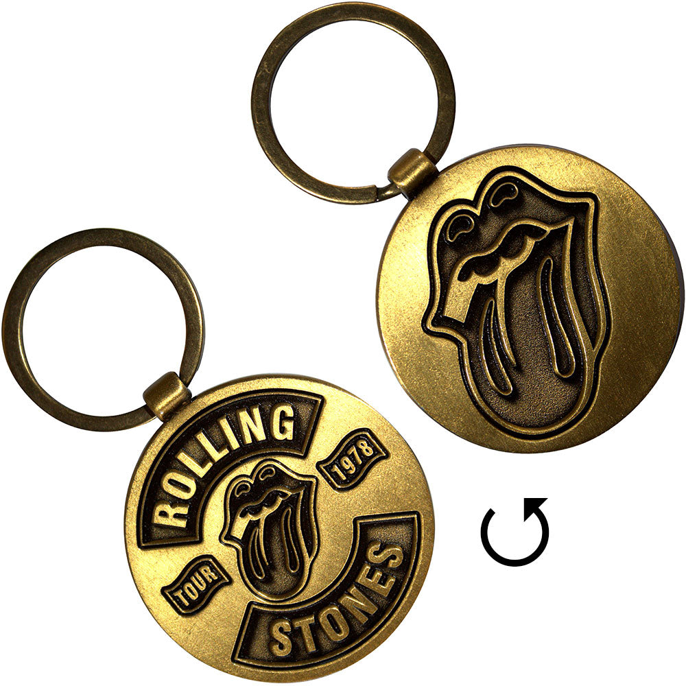 The Rolling Stones Classic Tongue/Tour '78 Double-Sided [Keychain] - Rock Band Apparel