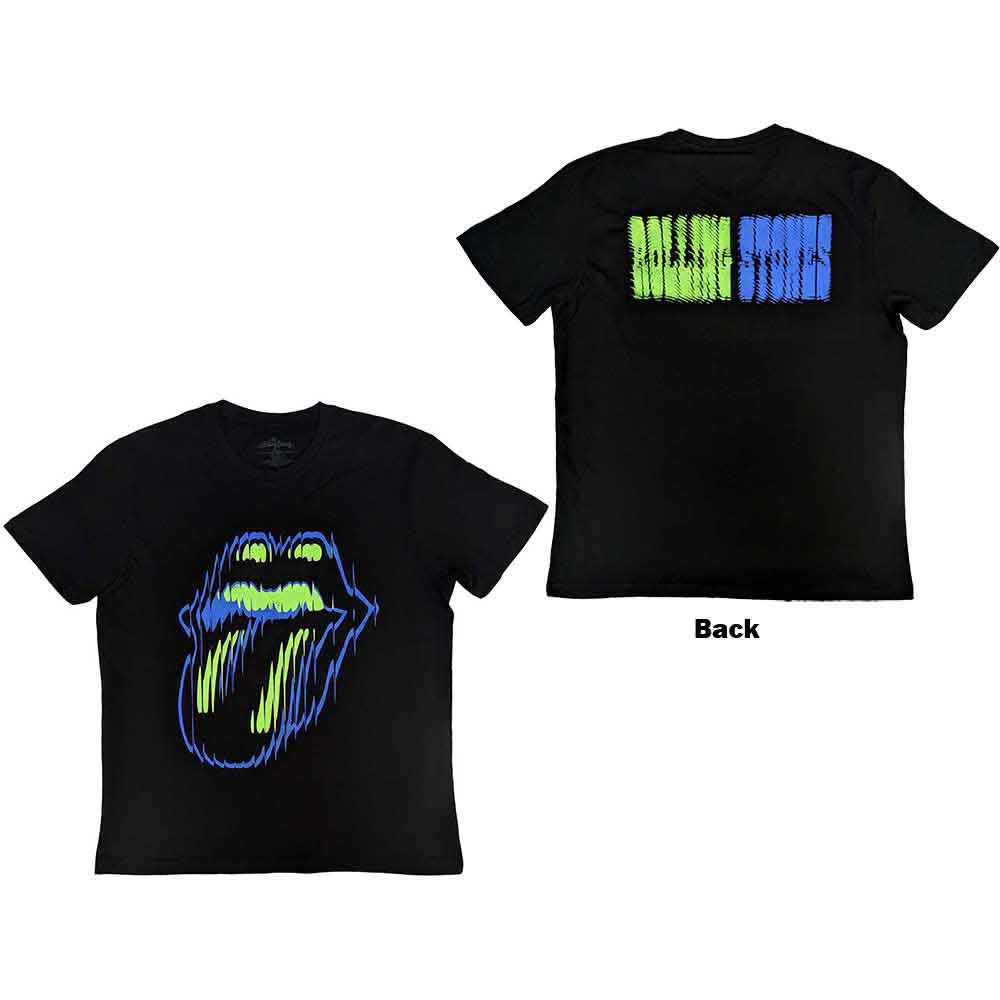 The Rolling Stones Distorted Tongue [T-Shirt] - Rock Band Apparel