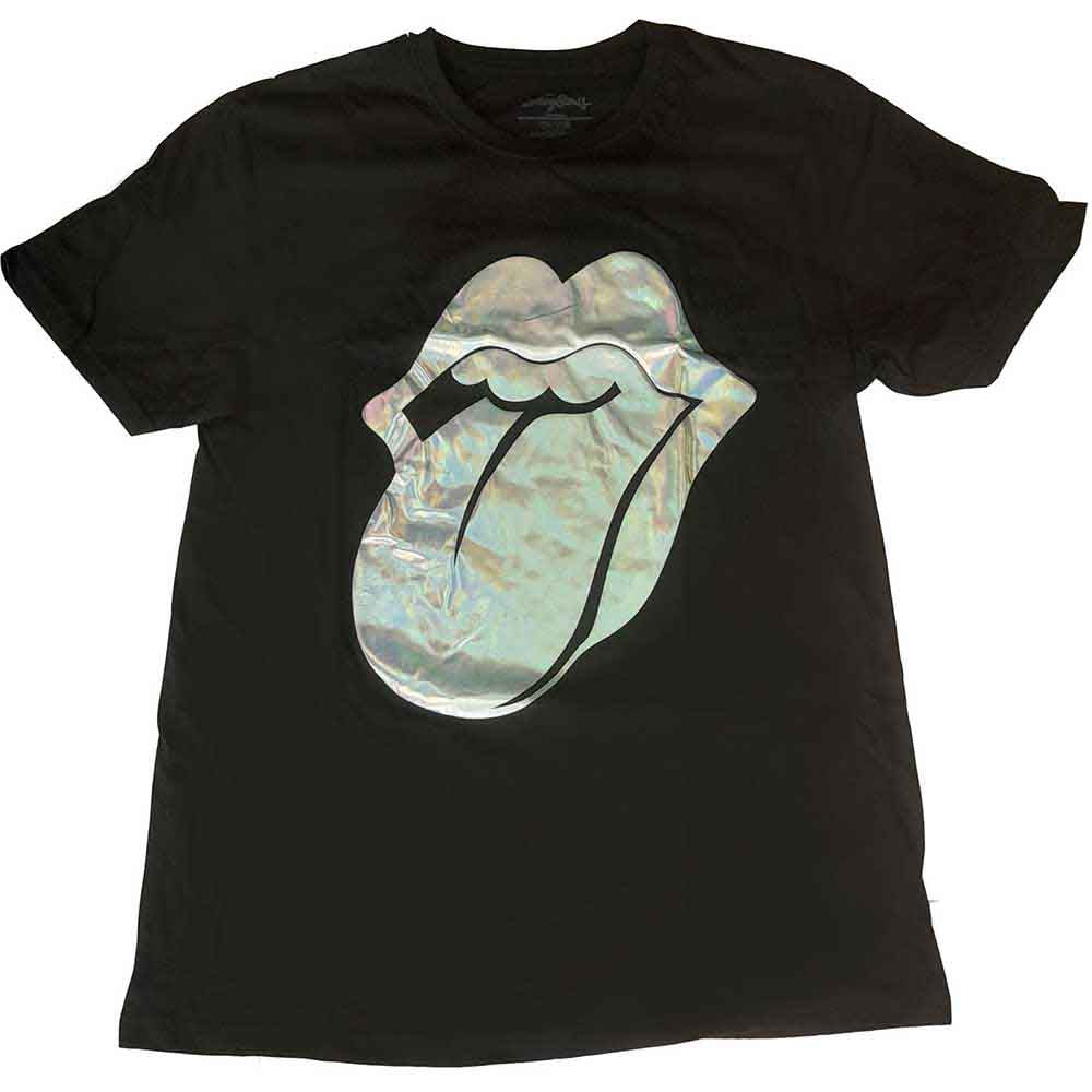 The Rolling Stones Foil Tongue [T-Shirt] - Rock Band Apparel