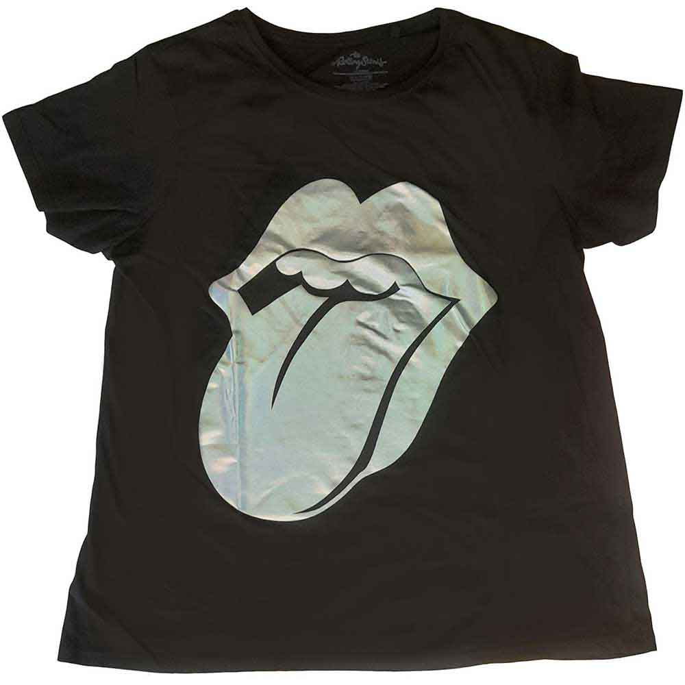 The Rolling Stones Foil Tongue [T-Shirt] - Rock Band Apparel