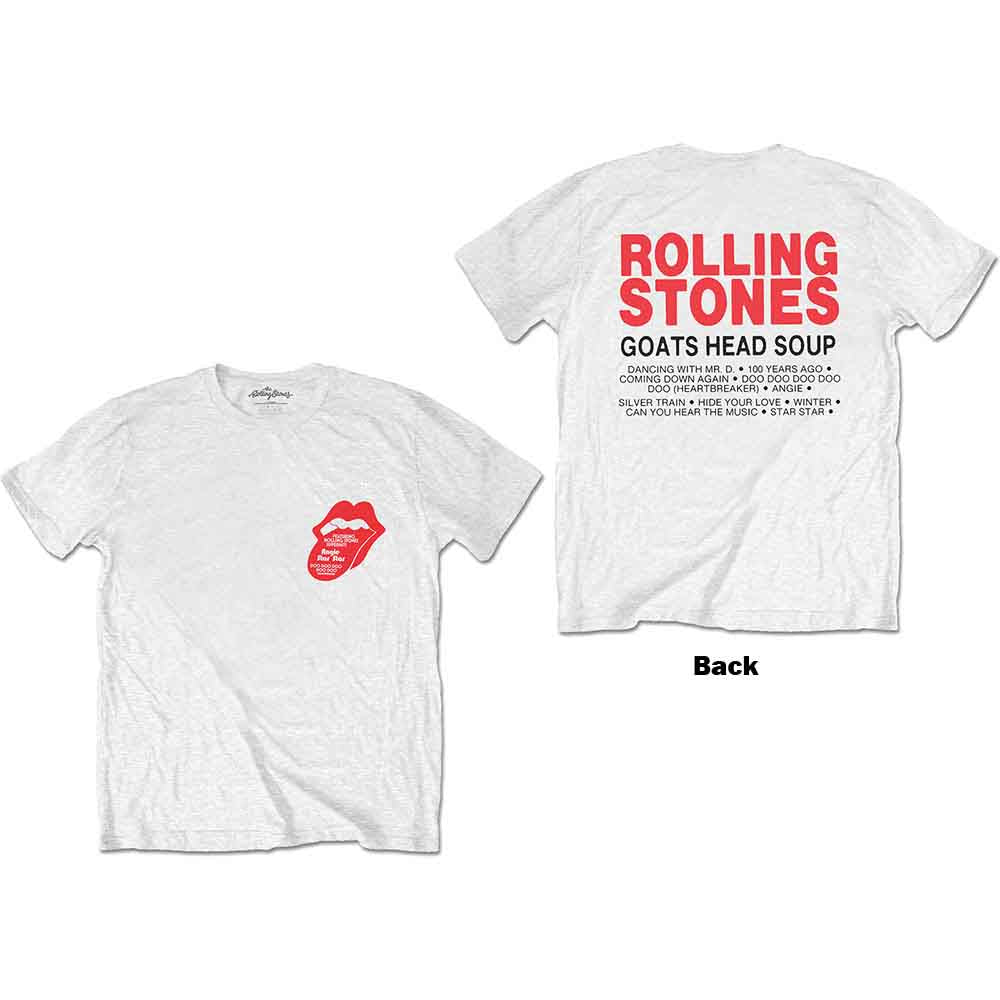 The Rolling Stones Goat Head Soup Tracklist [T-Shirt] - Rock Band Apparel