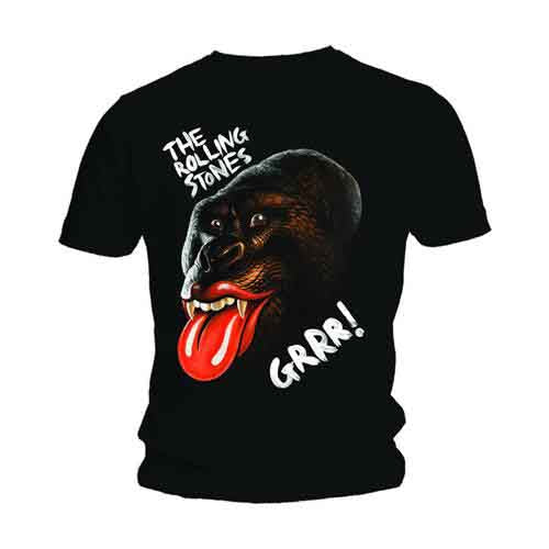 The Rolling Stones Grrr Black Gorilla [T-Shirt] - Rock Band Apparel