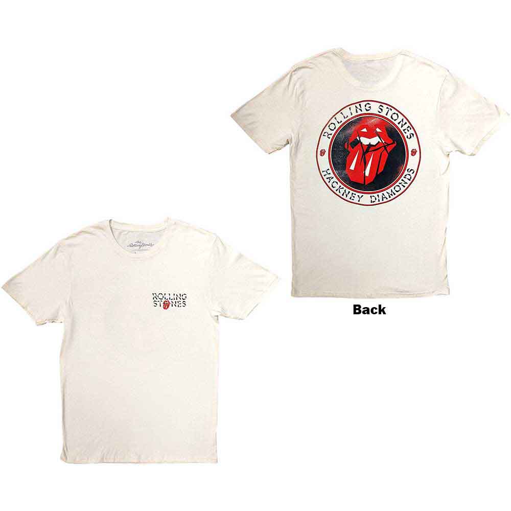 The Rolling Stones Hackney Diamonds Circle Label [T-Shirt] - Rock Band Apparel