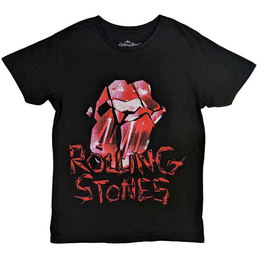 The Rolling Stones Hackney Diamonds Cracked Glass Tongue [T-Shirt] - Rock Band Apparel