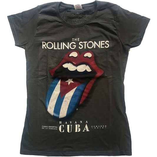 The Rolling Stones Havana Cuba [T-Shirt] Grey
