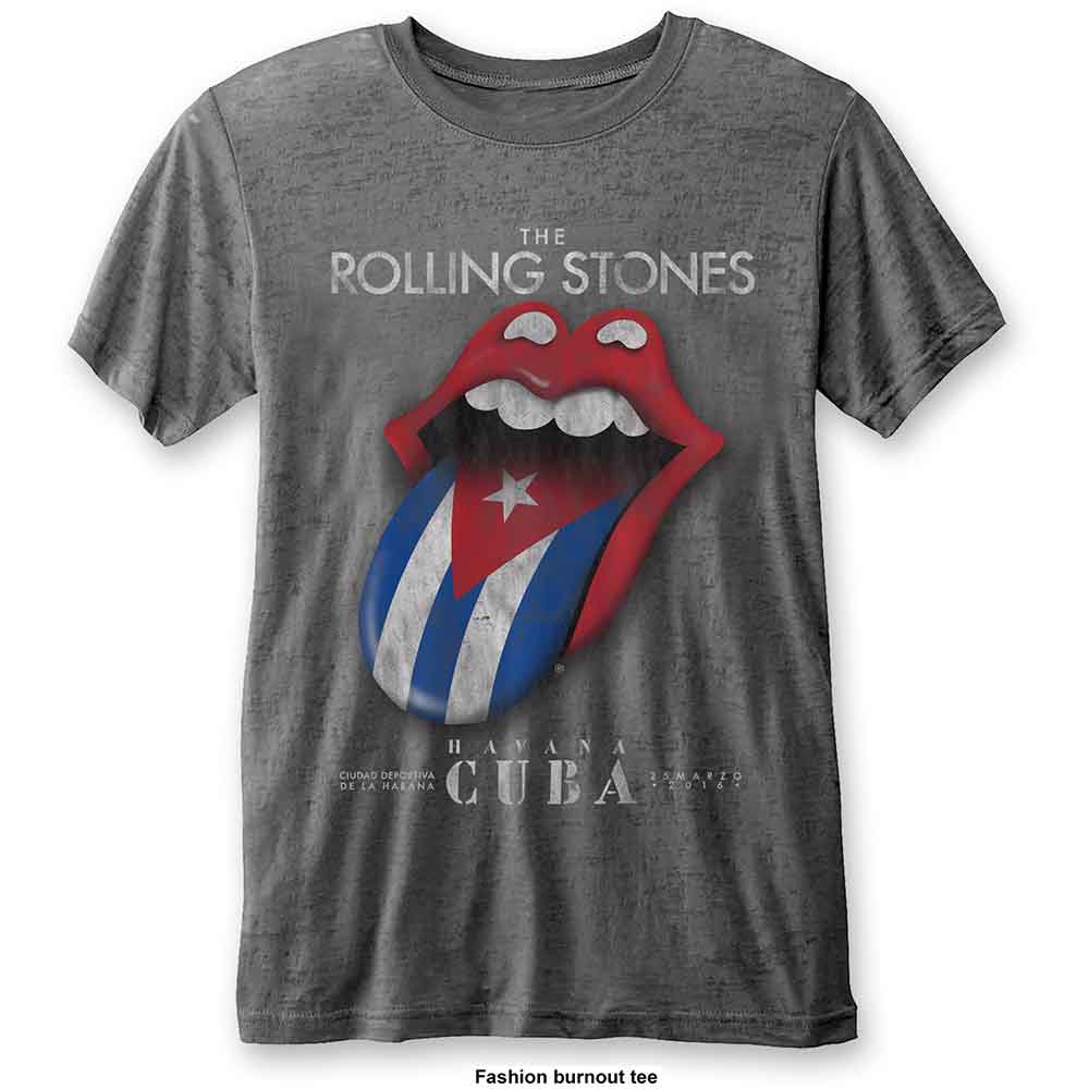The Rolling Stones Havana Cuba [T-Shirt] Grey