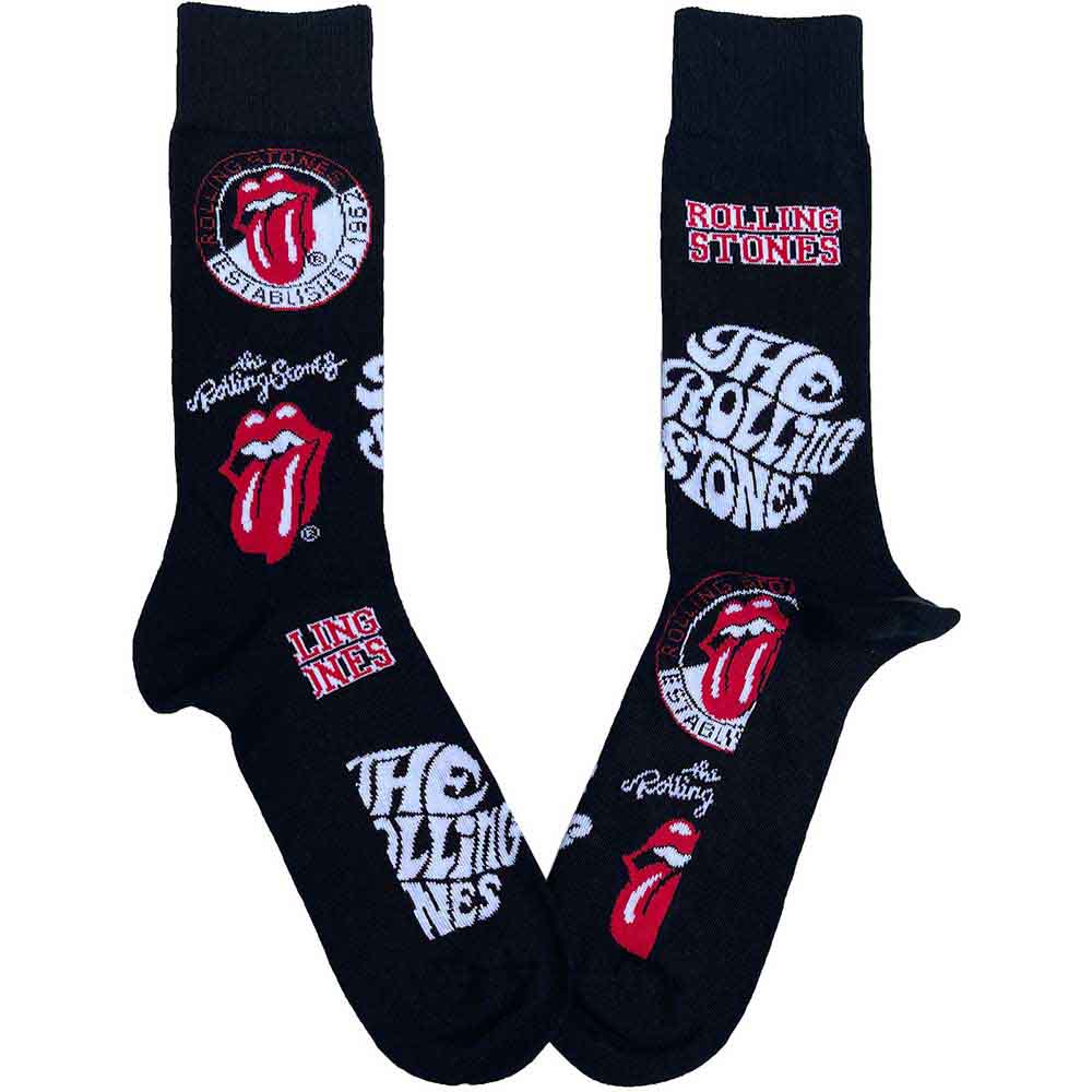 The Rolling Stones Logos [Socks] Black