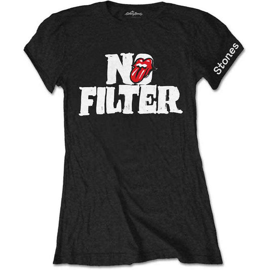 The Rolling Stones No Filter Header Logo [T-Shirt] - Rock Band Apparel