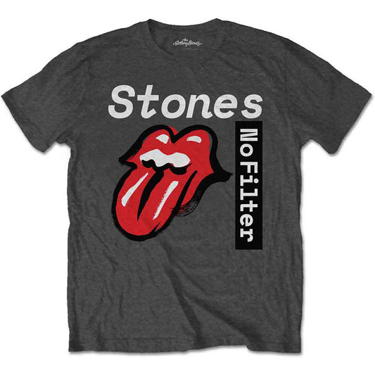 The Rolling Stones No Filter Text [T-Shirt] - Rock Band Apparel